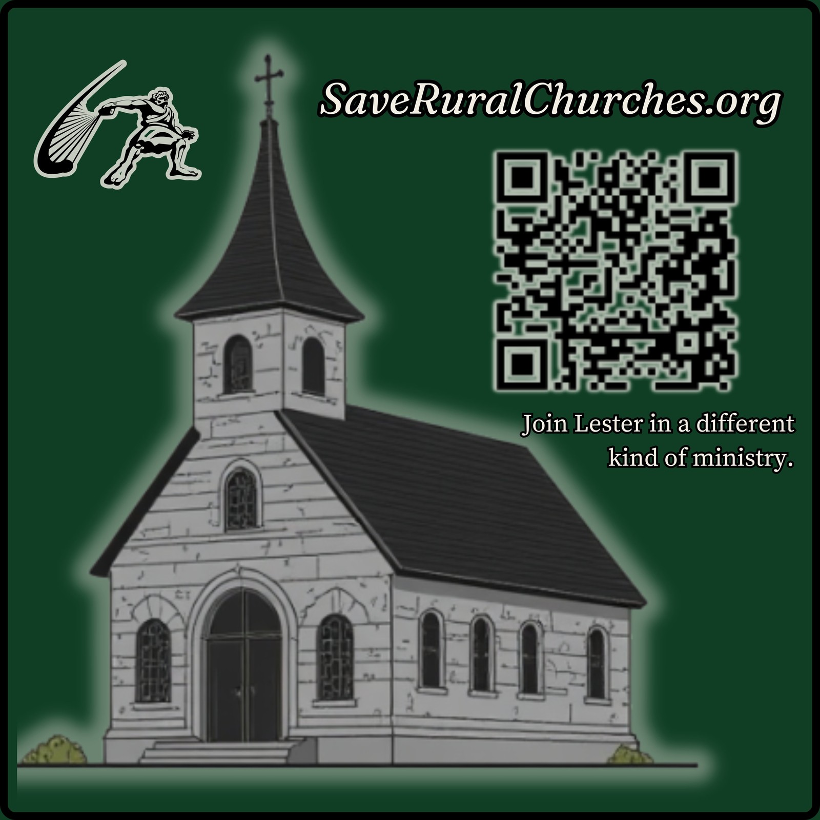 QR code to contact Lester — Join Lester in a different kind of ministry